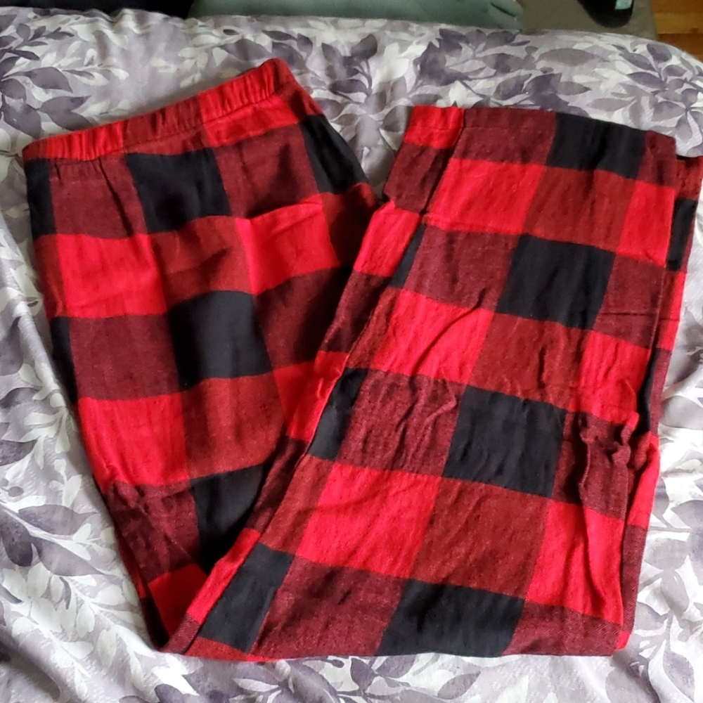 Red Plaid pajama pants